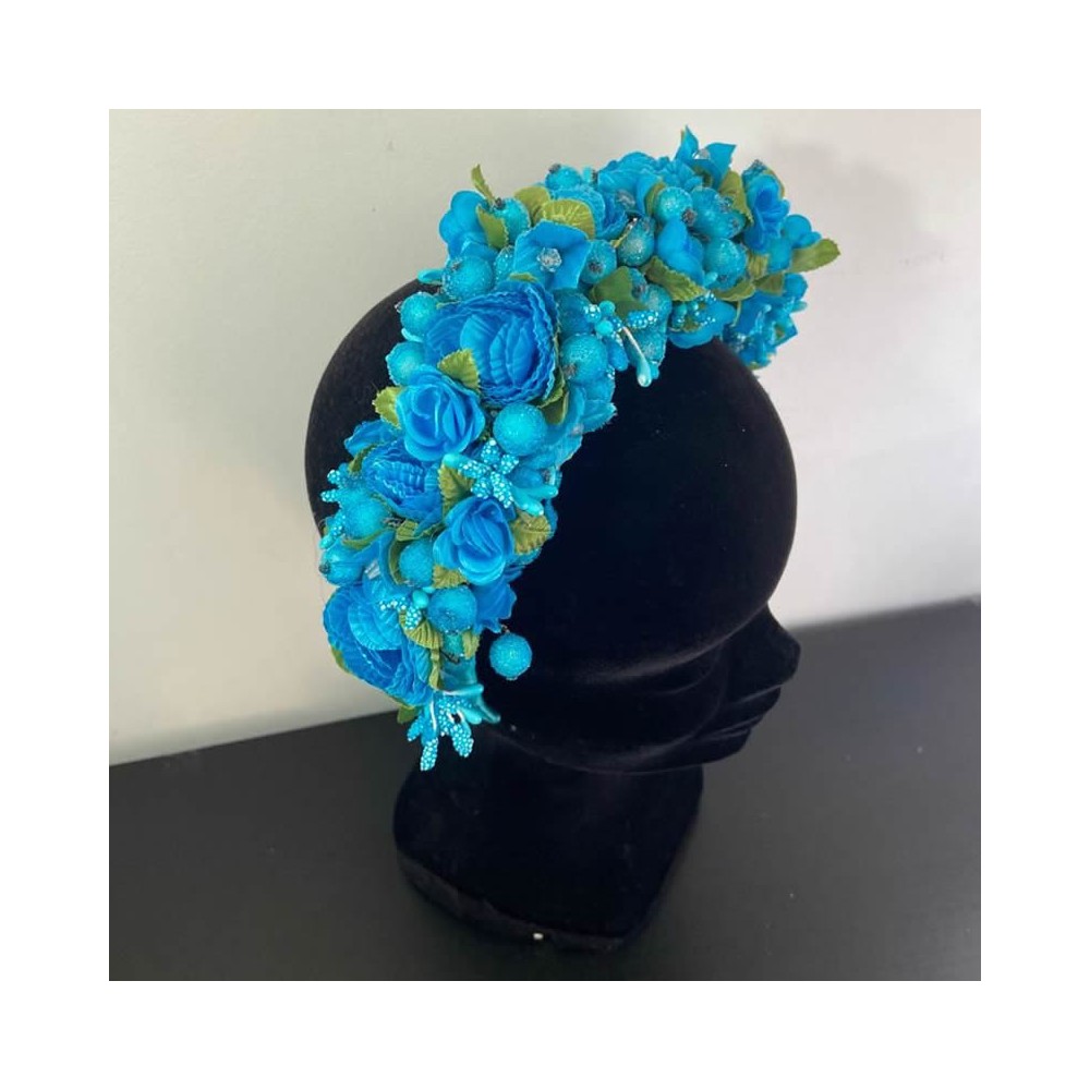 Diadema Grande Azul Coral